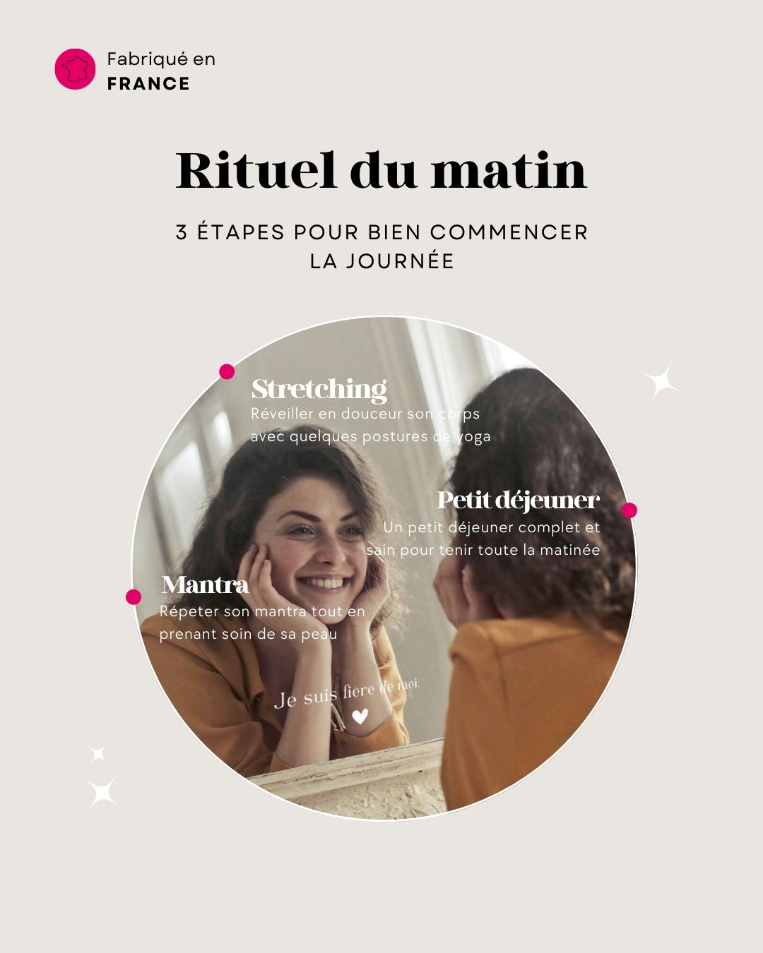 "Je suis fière de moi" affirmation positive